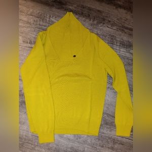 Lime green collar sweater
